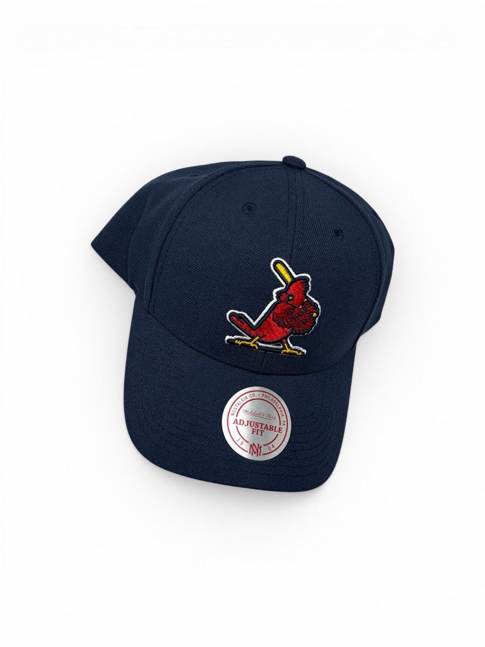 St. Louis Cardinals Mitchell & Ness Logo Snapback Adjustable Hat Cap